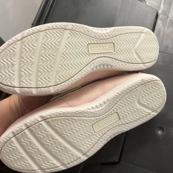 Sperry youth sparkly blush pink slip on - Picture 2 of 4